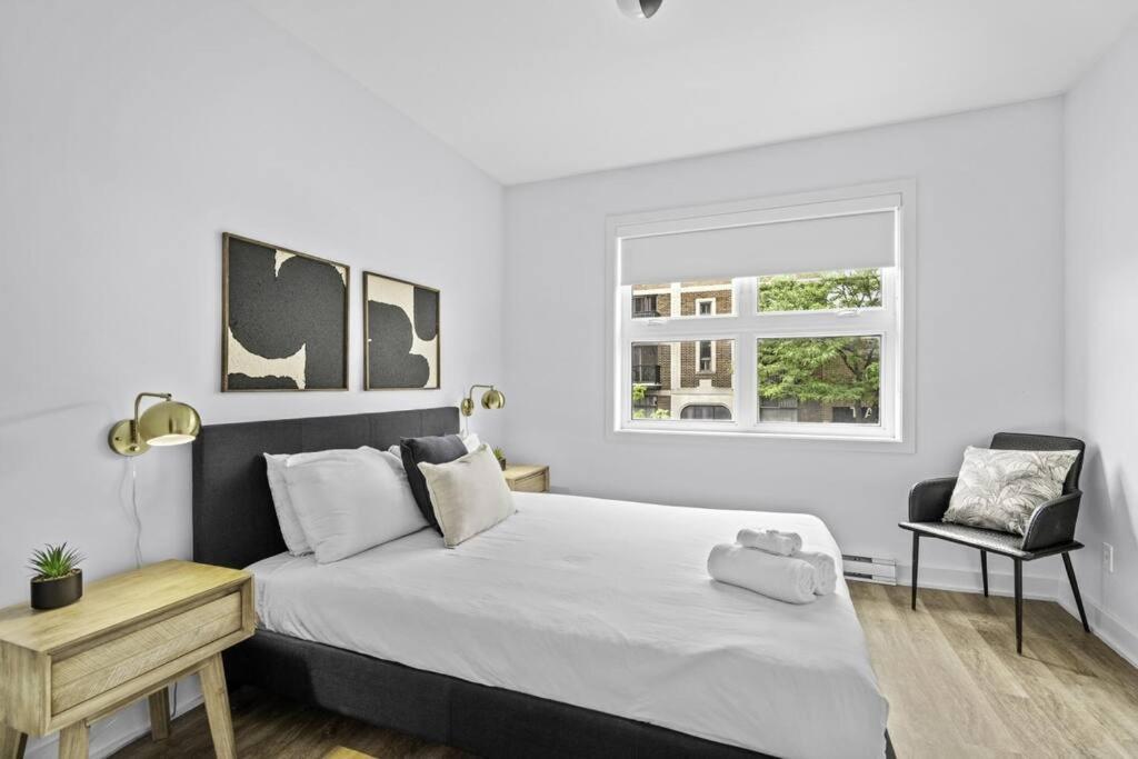Stylish 2 Bedroom Haven By Jean Talon Market Montreal Zewnętrze zdjęcie